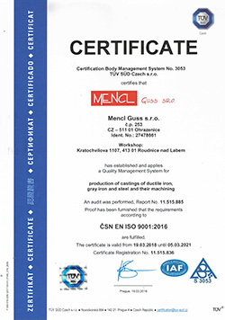 ČSN EN ISO 9001:2016
